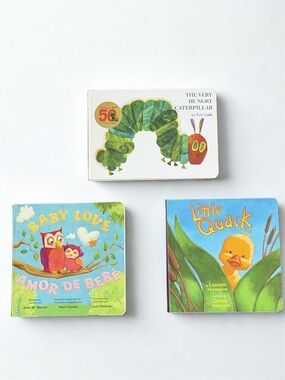 The Very Hungry Caterpillar Board Book - White/Green